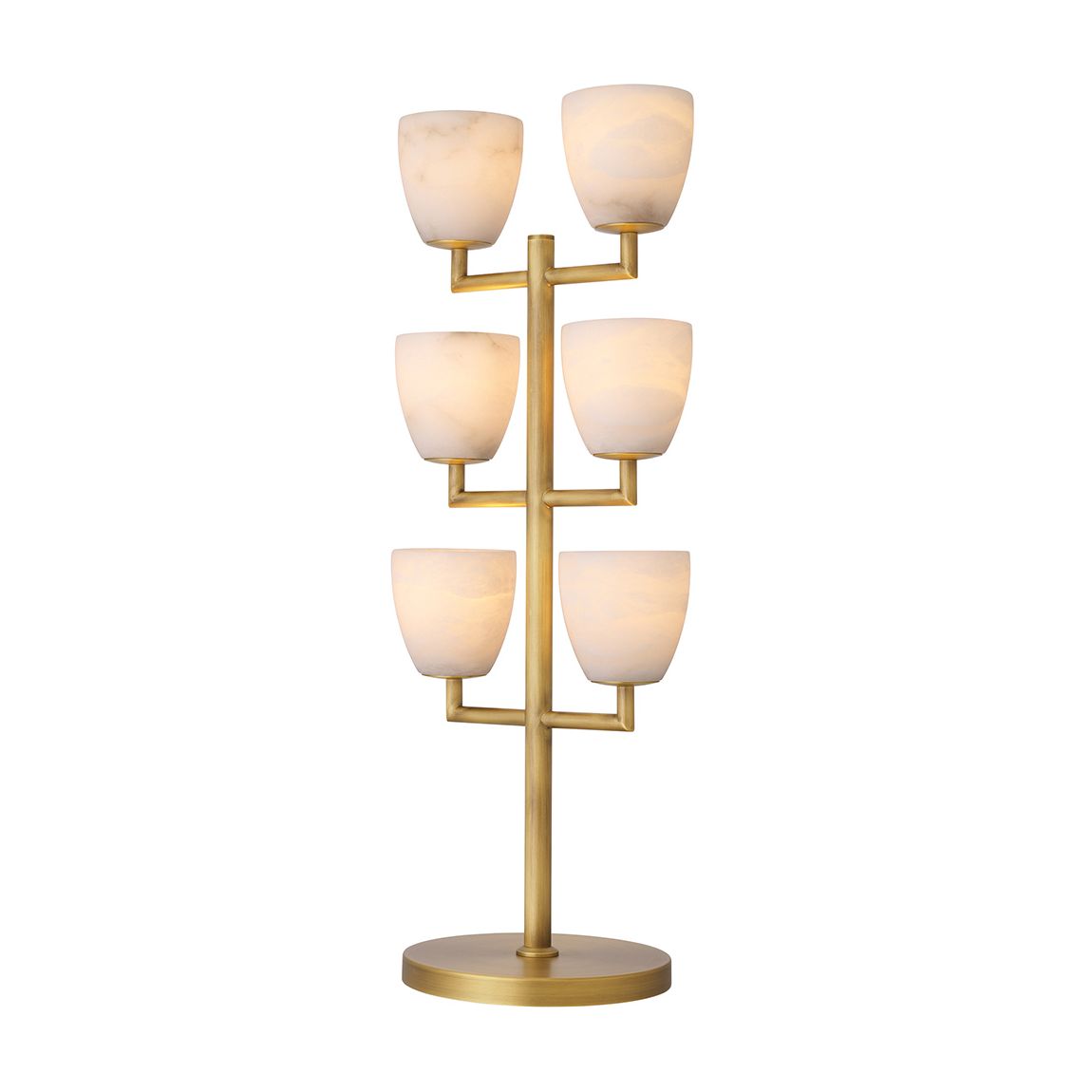 Valerius Table Lamp, Alabaster Antique Brass main product photo