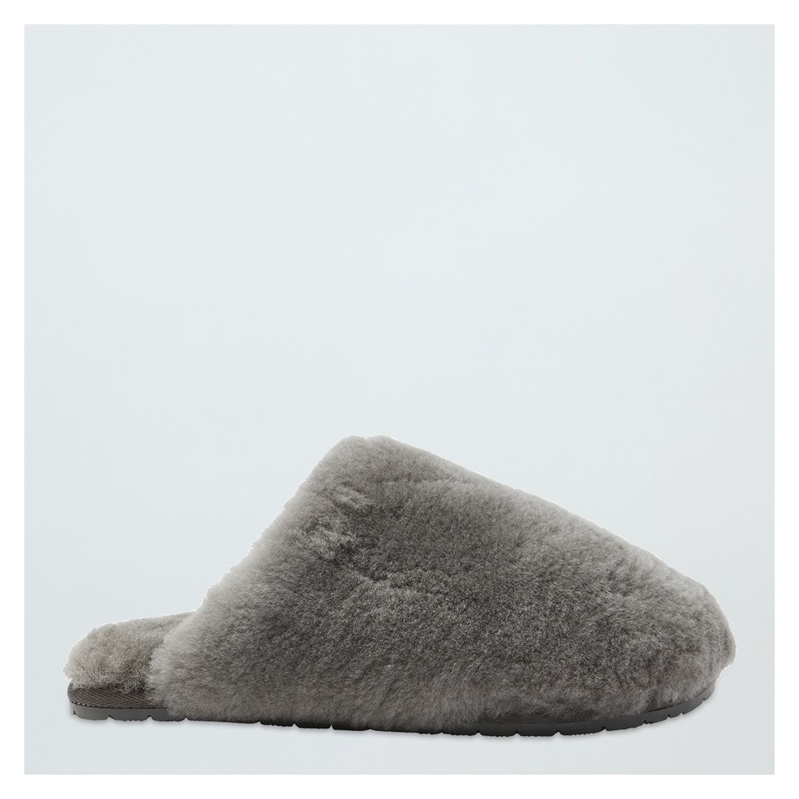 Grey Sheepskin Mule Slippers main product photo