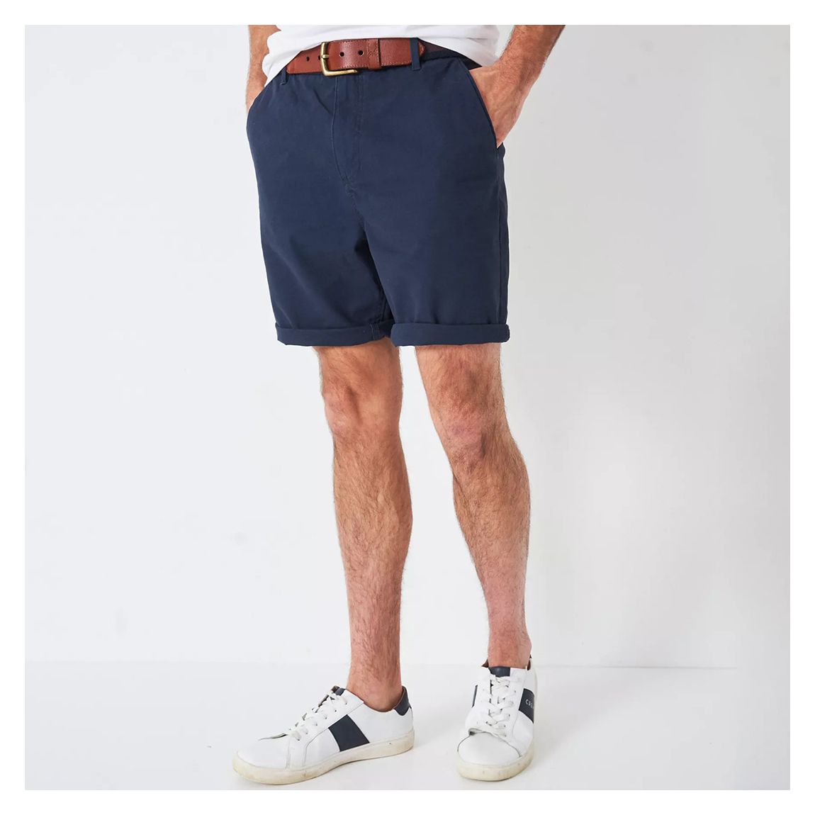 Navy Bermuda Cotton Short main product photo