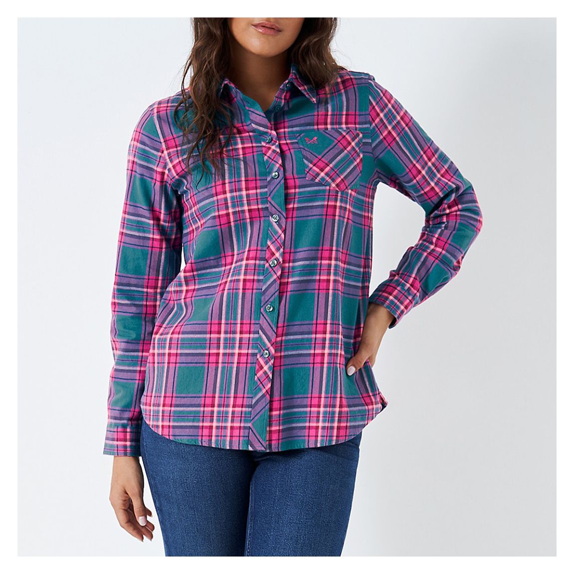 Pink/Green Flannel Shirt main product photo
