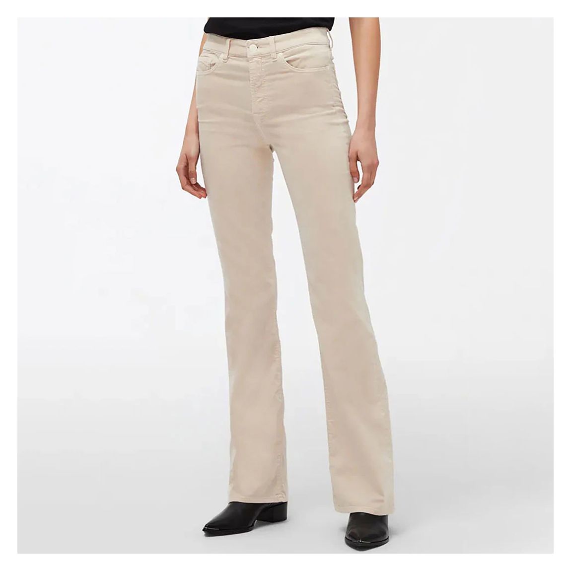 Cream Lisha Bootcut Stretch Jeans main product photo