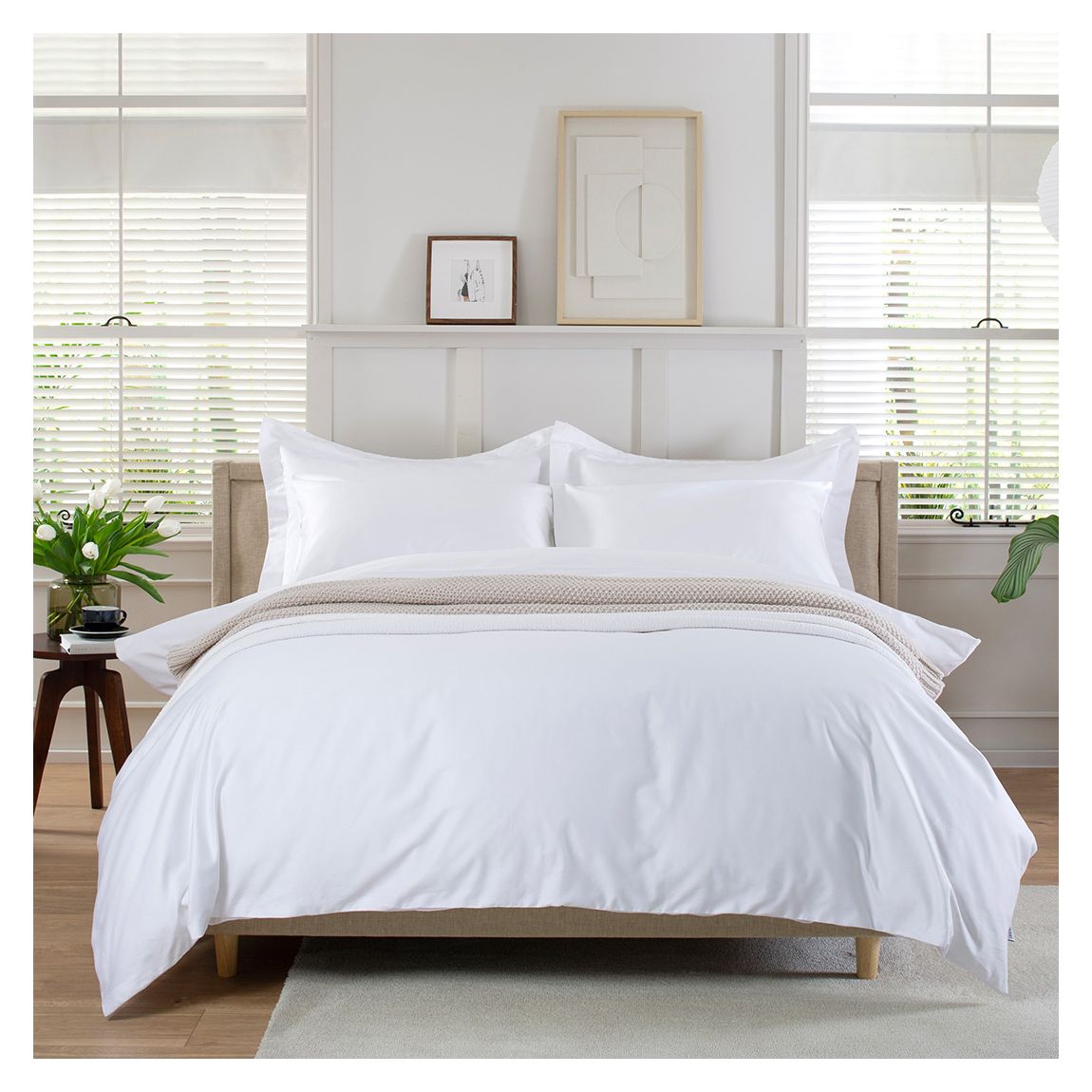 1000TC Double Duvet Set, White main product photo