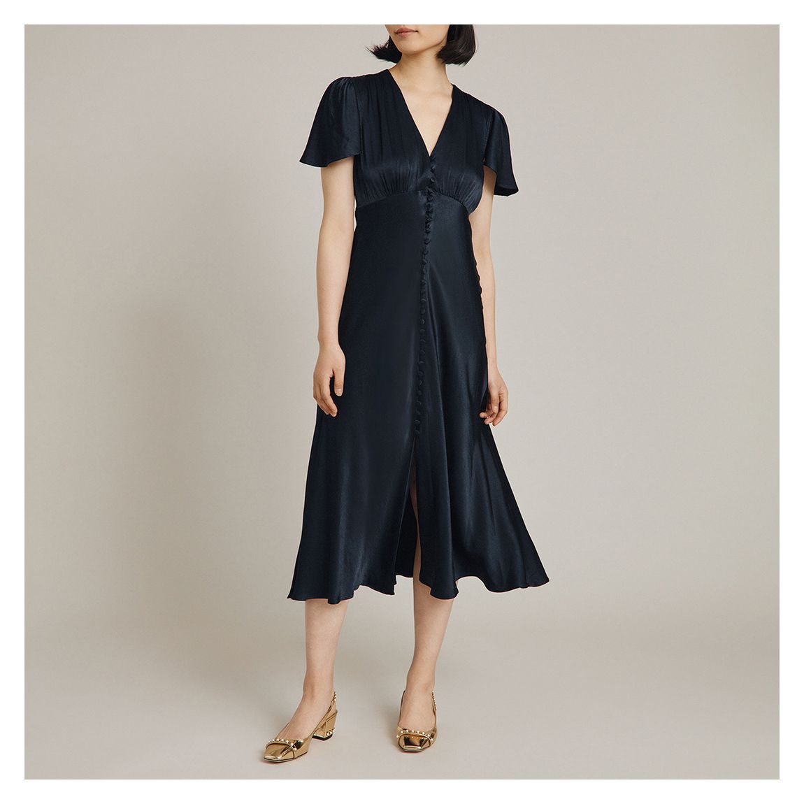 Navy Grace Midi Dress main product photo