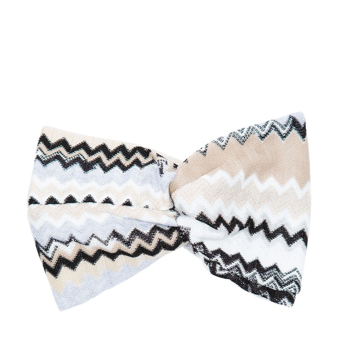 Beige knitted headband main product photo