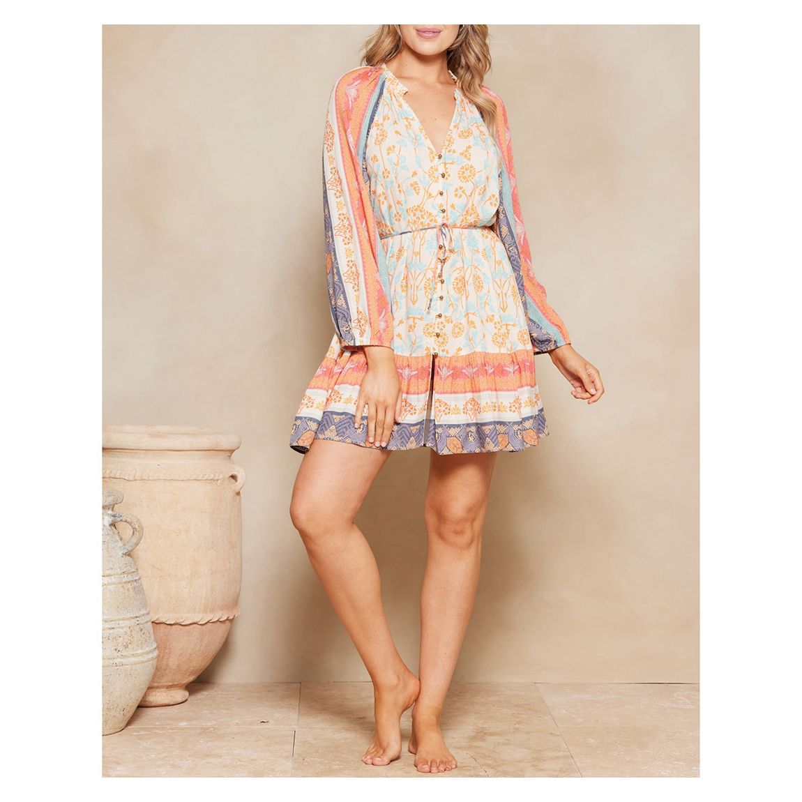 Multi Goldie Hanamae Mini Dress main product photo