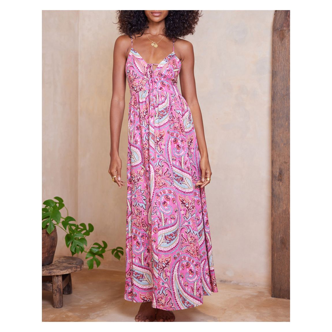 Multi Paisley Isadora Teja Maxi Dress main product photo