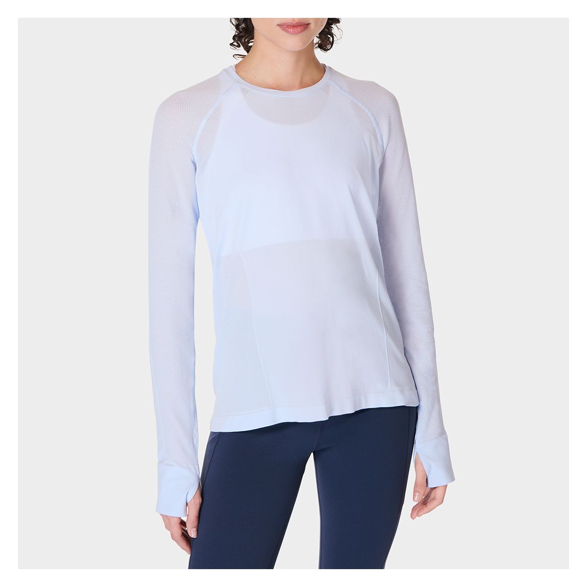 Salt Blue Athlete Seamless Featherweight Long Sleeve Top main product photo