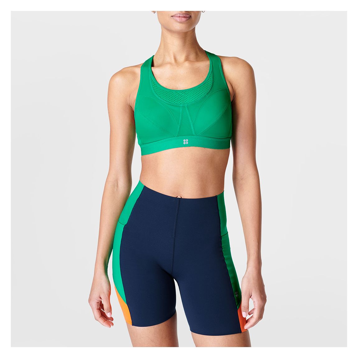 Green Ultra Running Bra main product photo