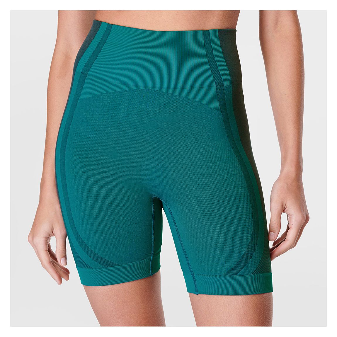 Navy Blue Silhouette Sculpt Seamless Workout Shorts main product photo
