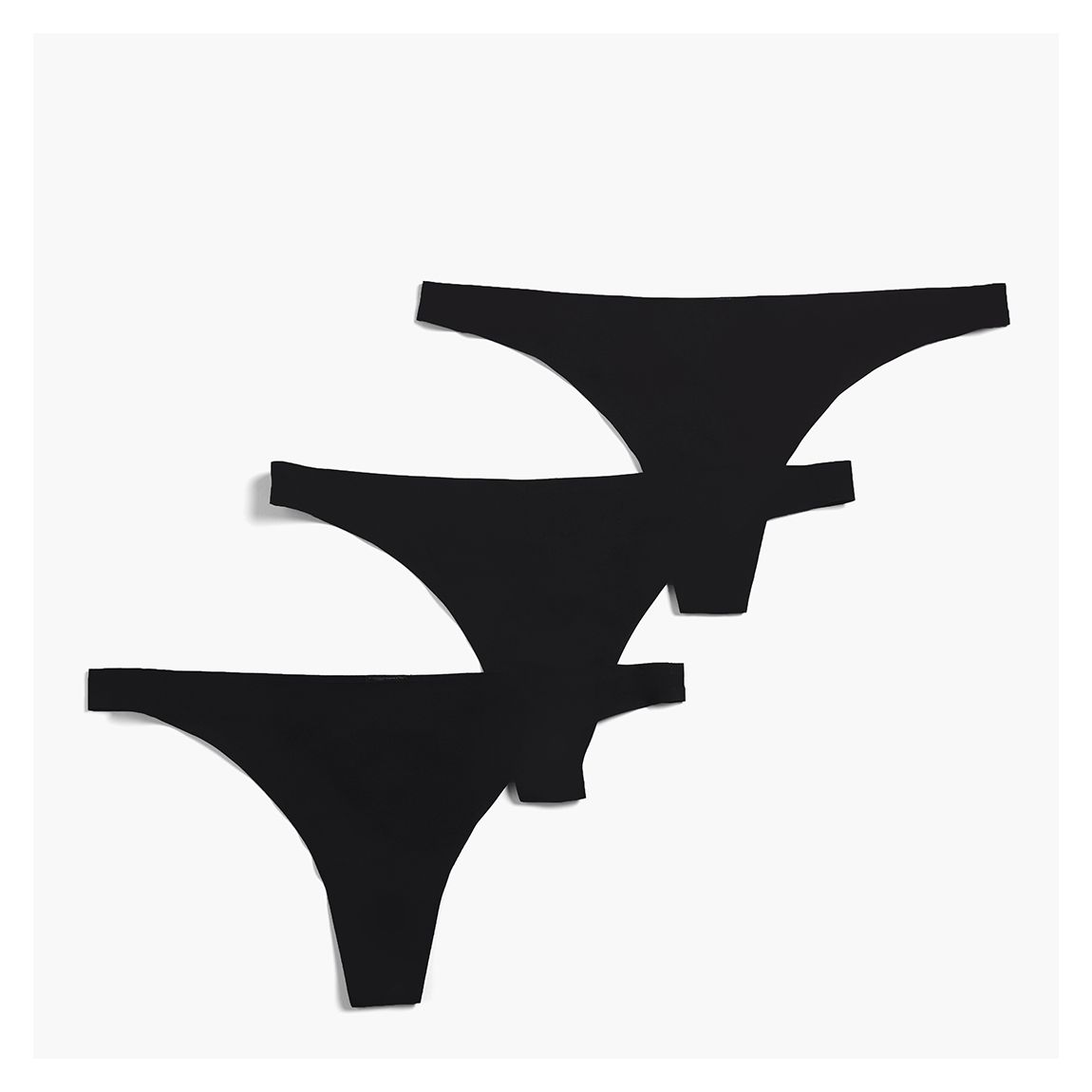 Black Barely There Thong 3 Pack main product photo