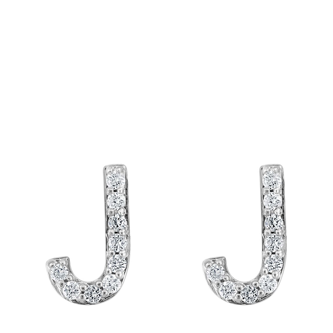 Diamond J Earrings main product photo