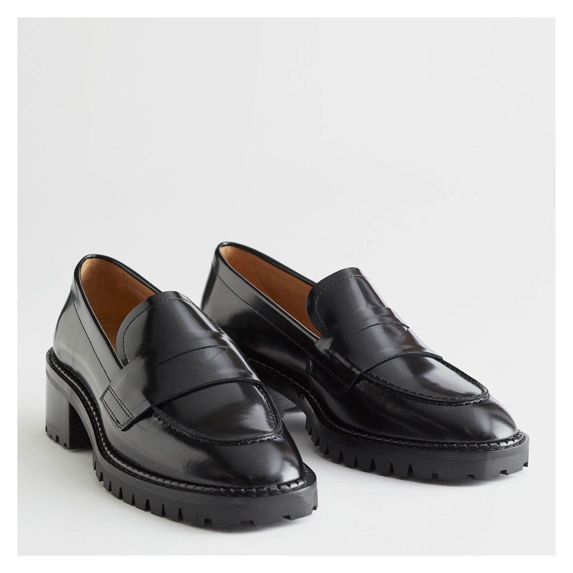 Black Jaja Leather Loafers main product photo
