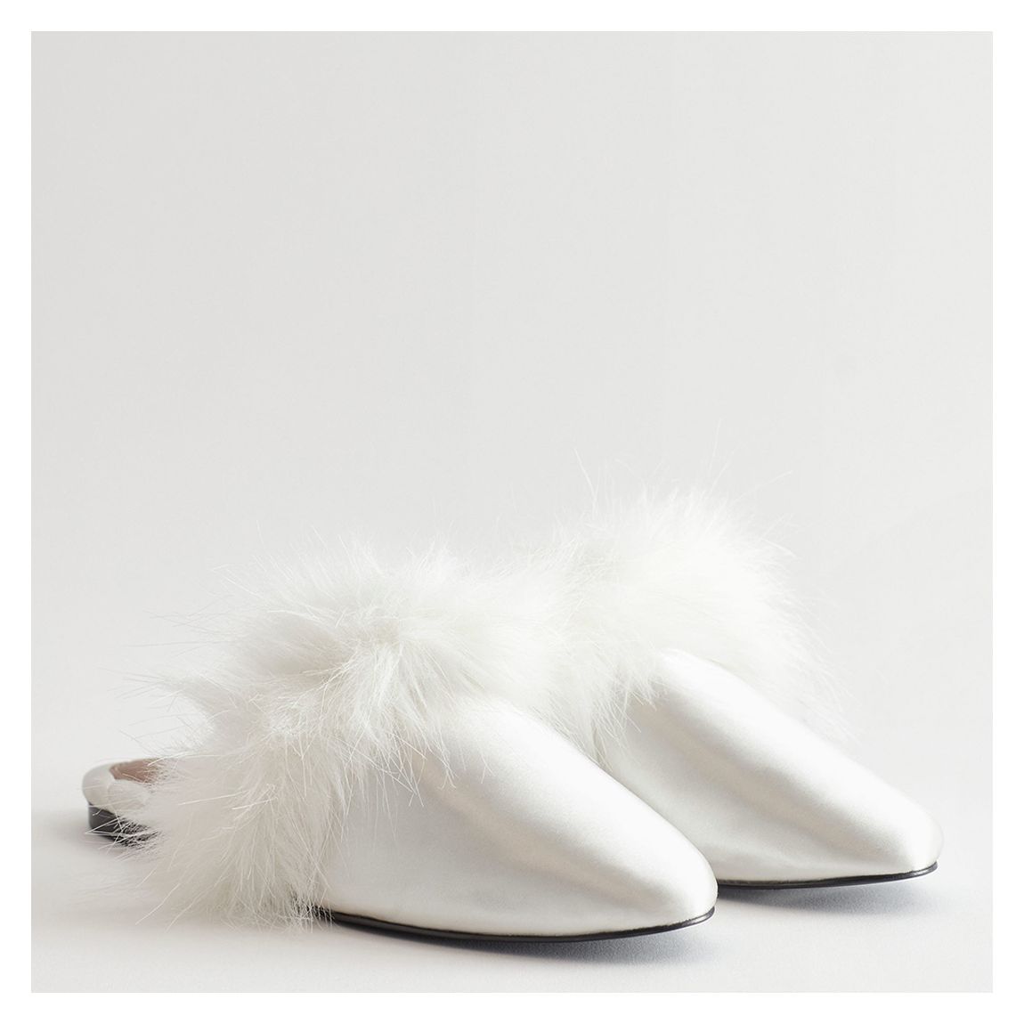 White Serena Slipper main product photo