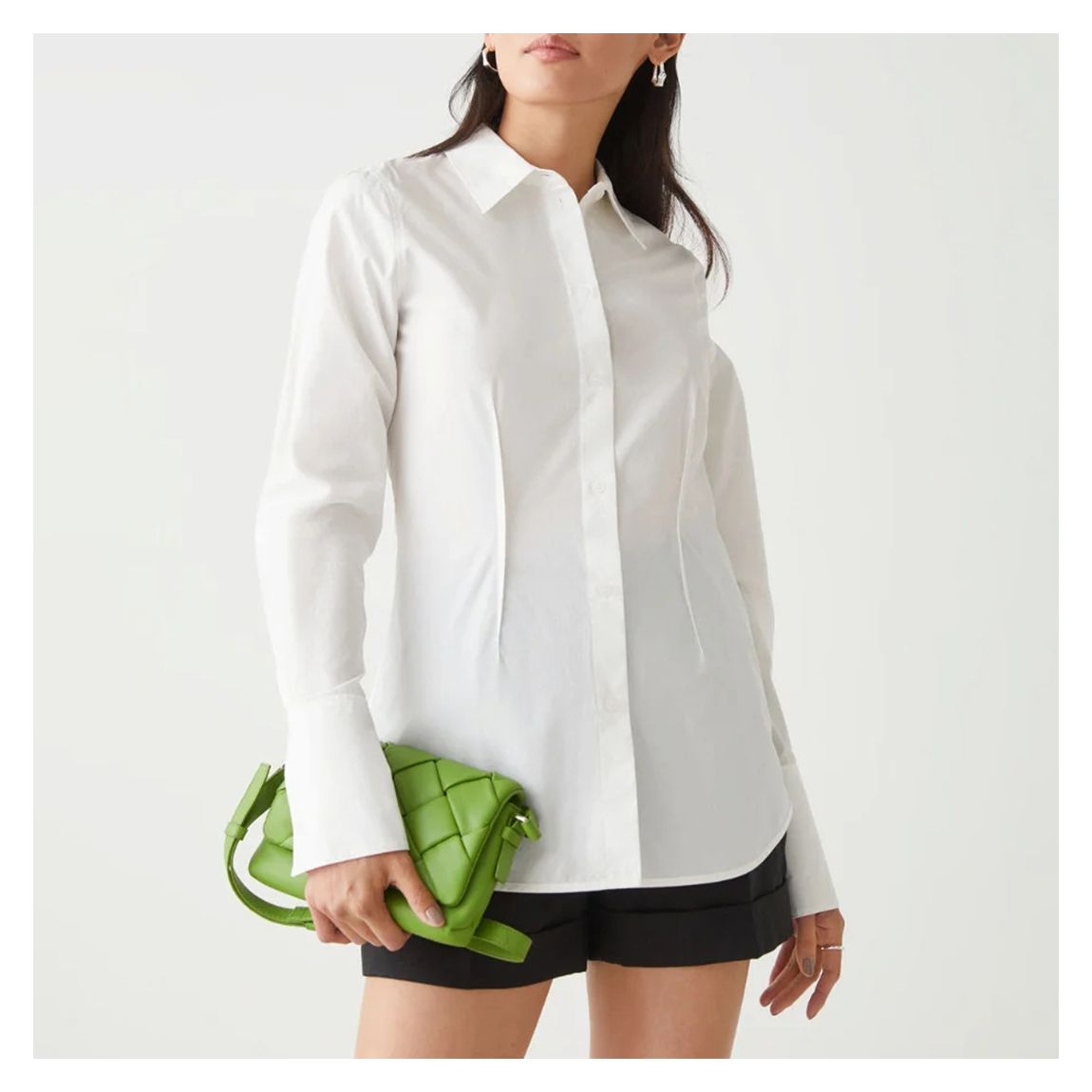 White Wilona Cotton Shirt main product photo