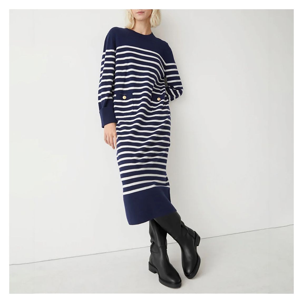 Blue Isabell Knitted Dress main product photo