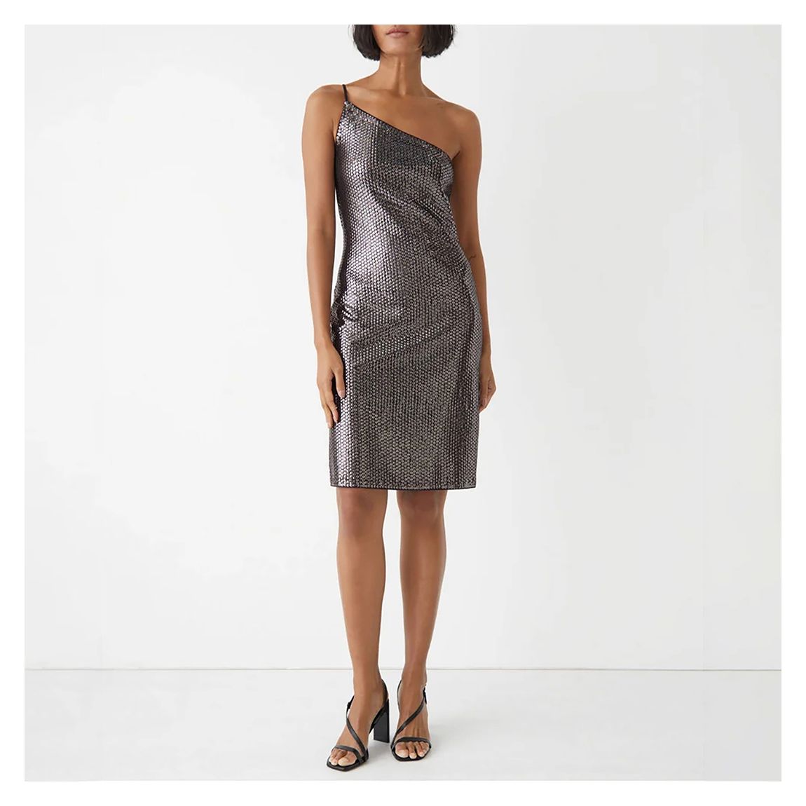 Black Charlie One Shoulder Dress main product photo