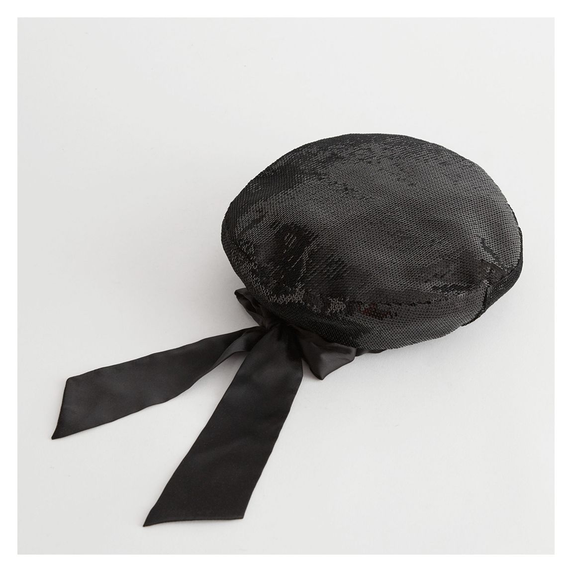 Black Gaby Sequin Beret main product photo