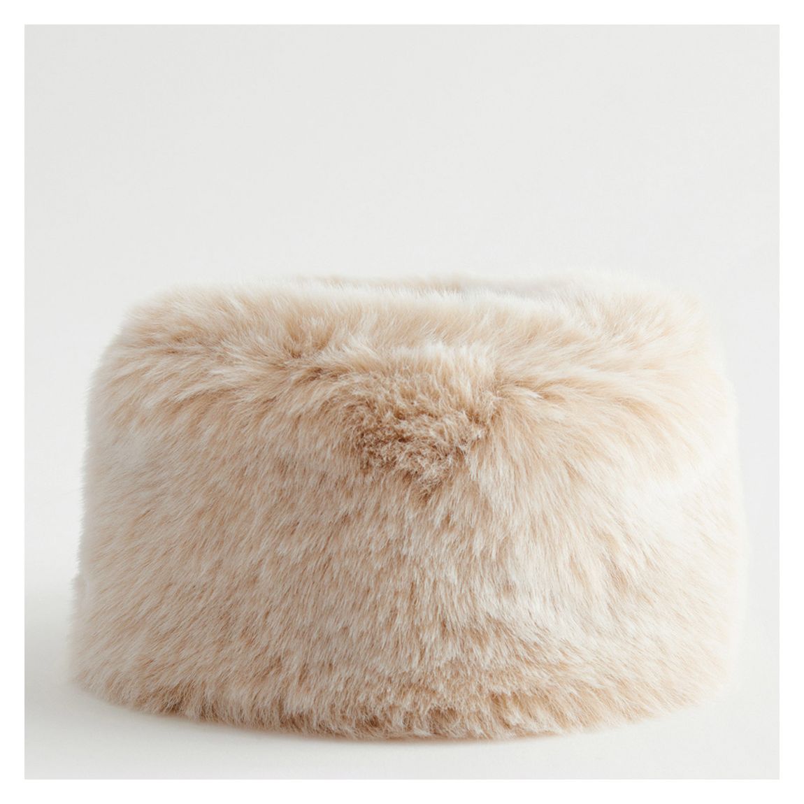 White Moa Faux Fur Hat main product photo