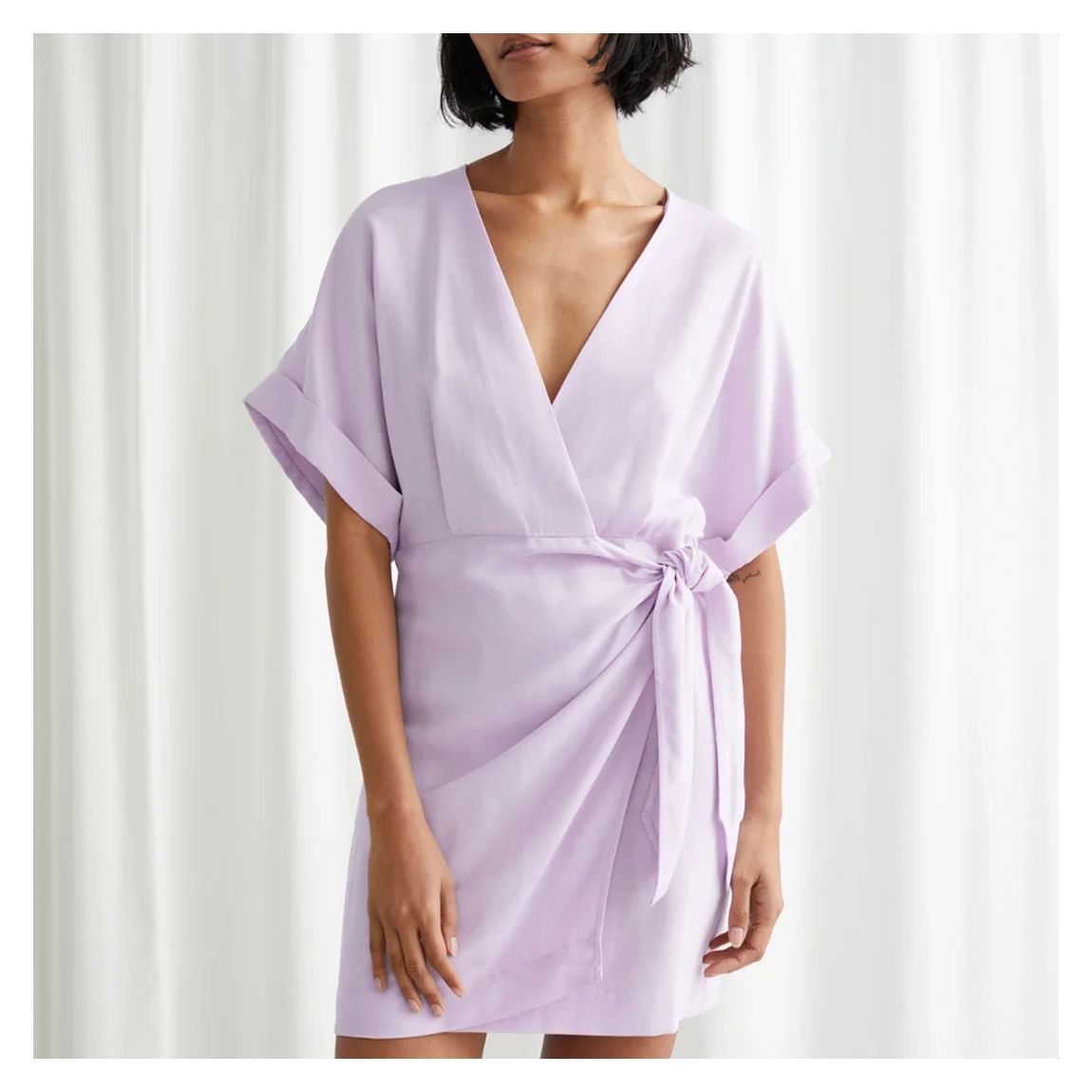Purple Wrap Fruit Dress main product photo