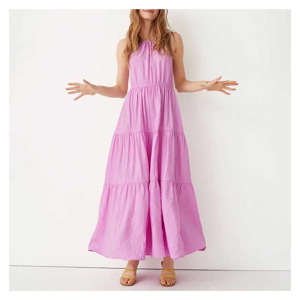 Pink Anita Maxi Dress main product photo