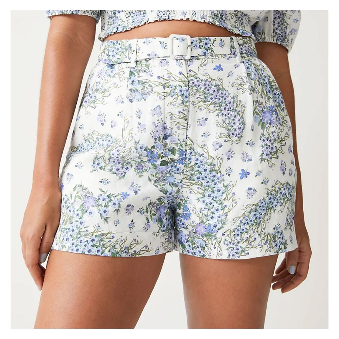 Blue Charlie Linen Shorts main product photo
