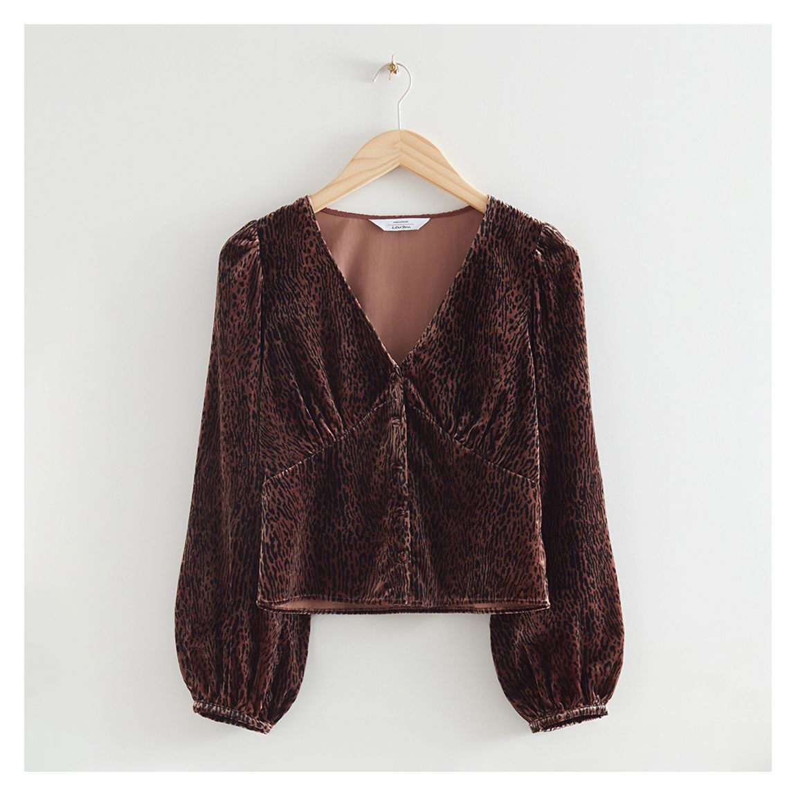 Brown Mathilda Velvet Top main product photo