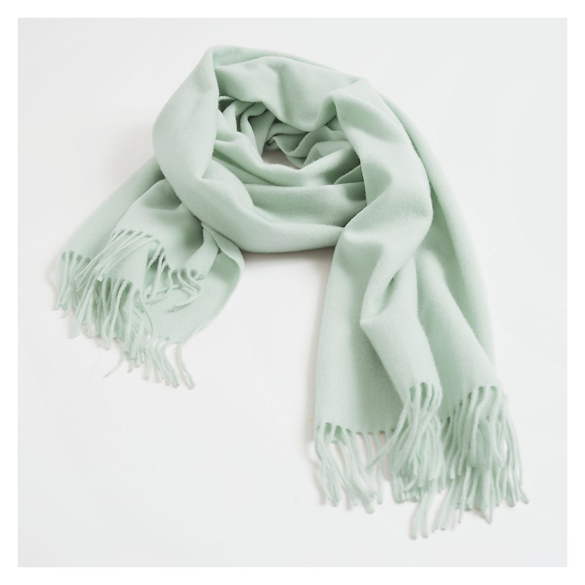 Green Lessebo Wool Scarf main product photo
