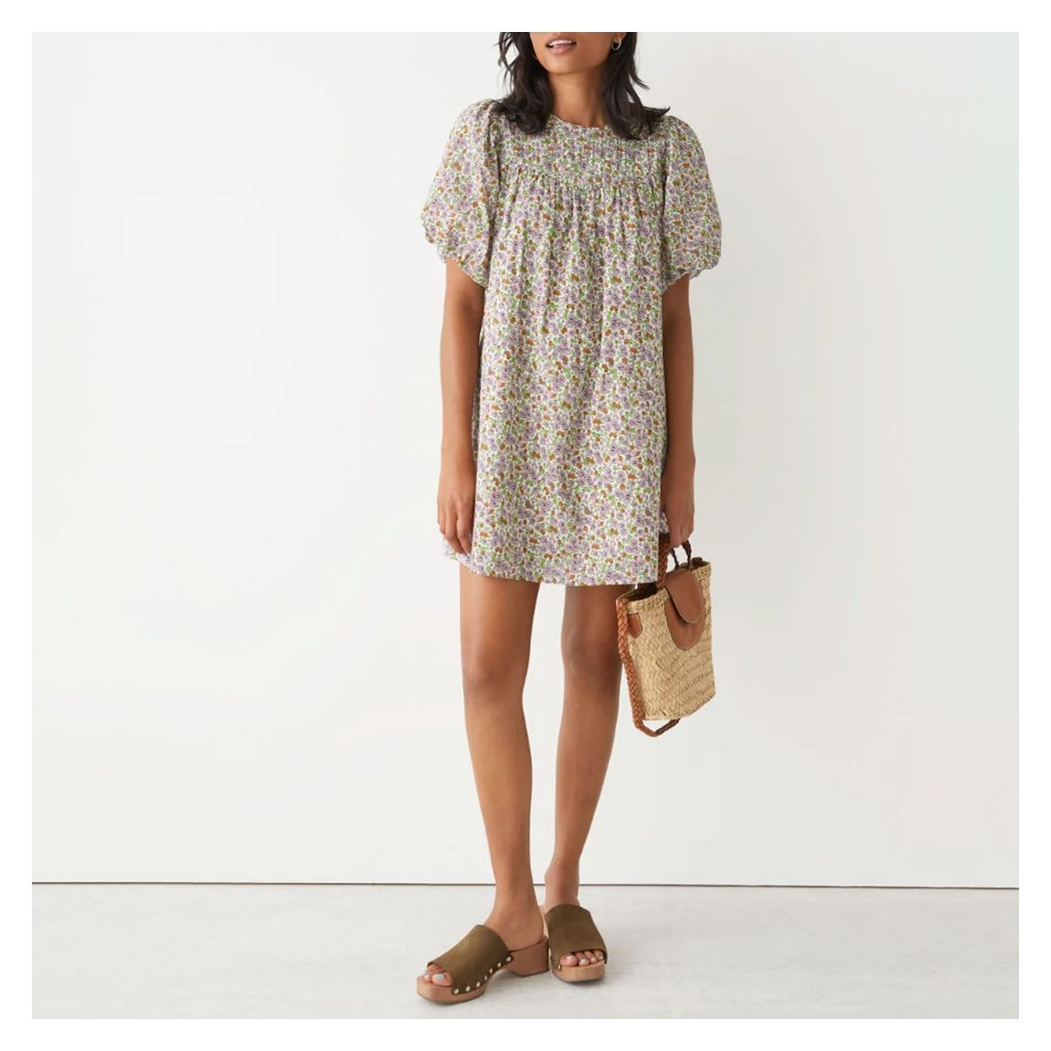 White Francoise Cotton Dress main product photo