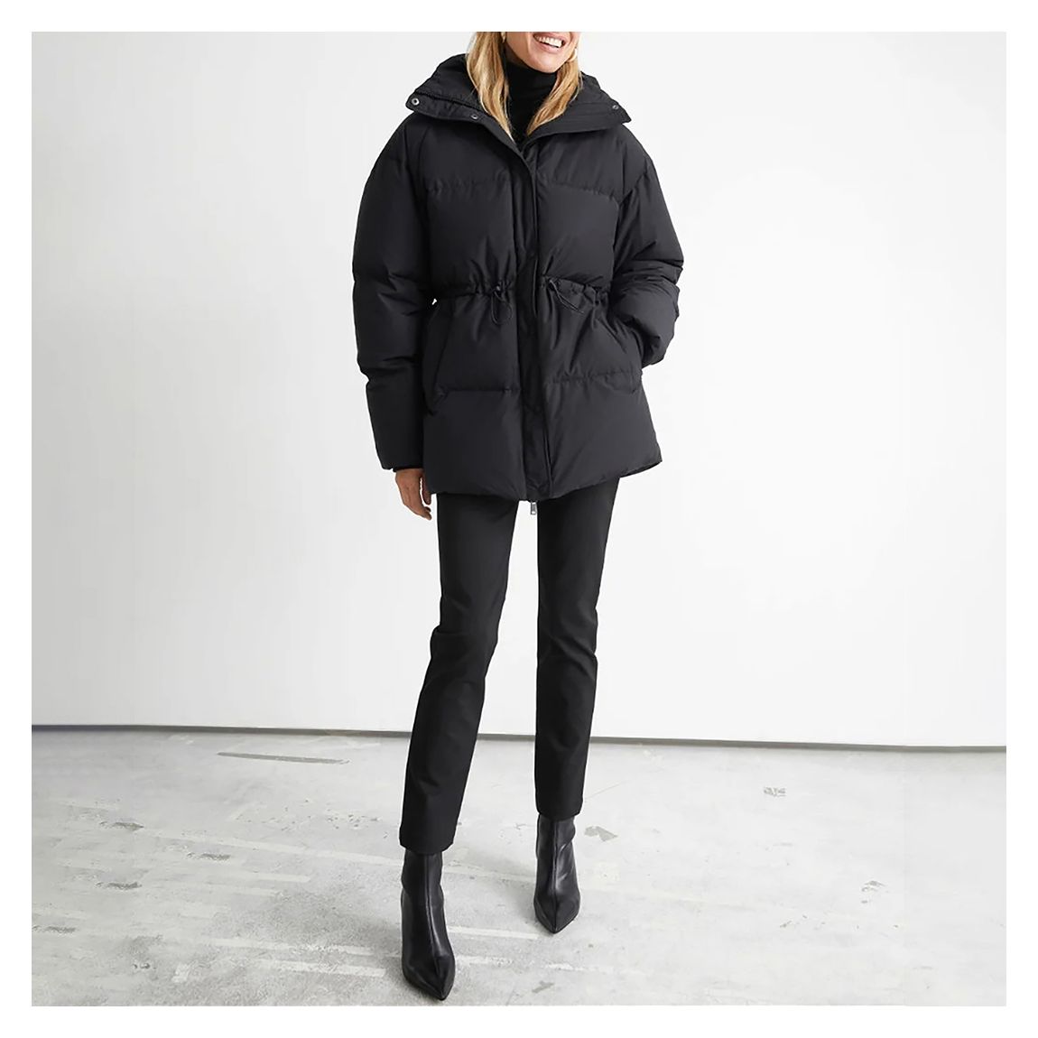 Black Jolly Puffer Jacket main product photo
