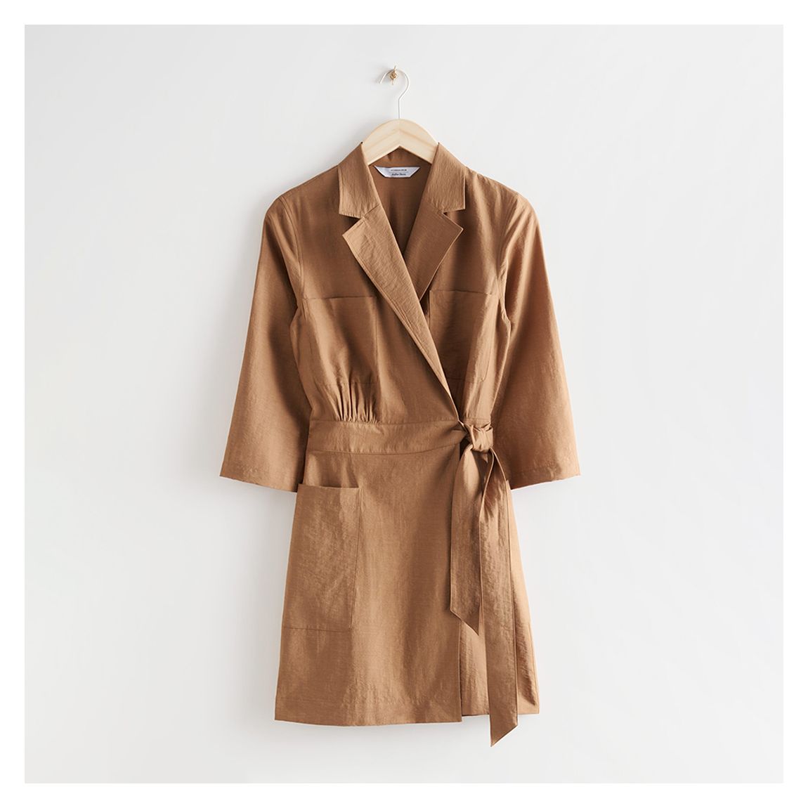 Brown Natalie Linen Blend Dress main product photo