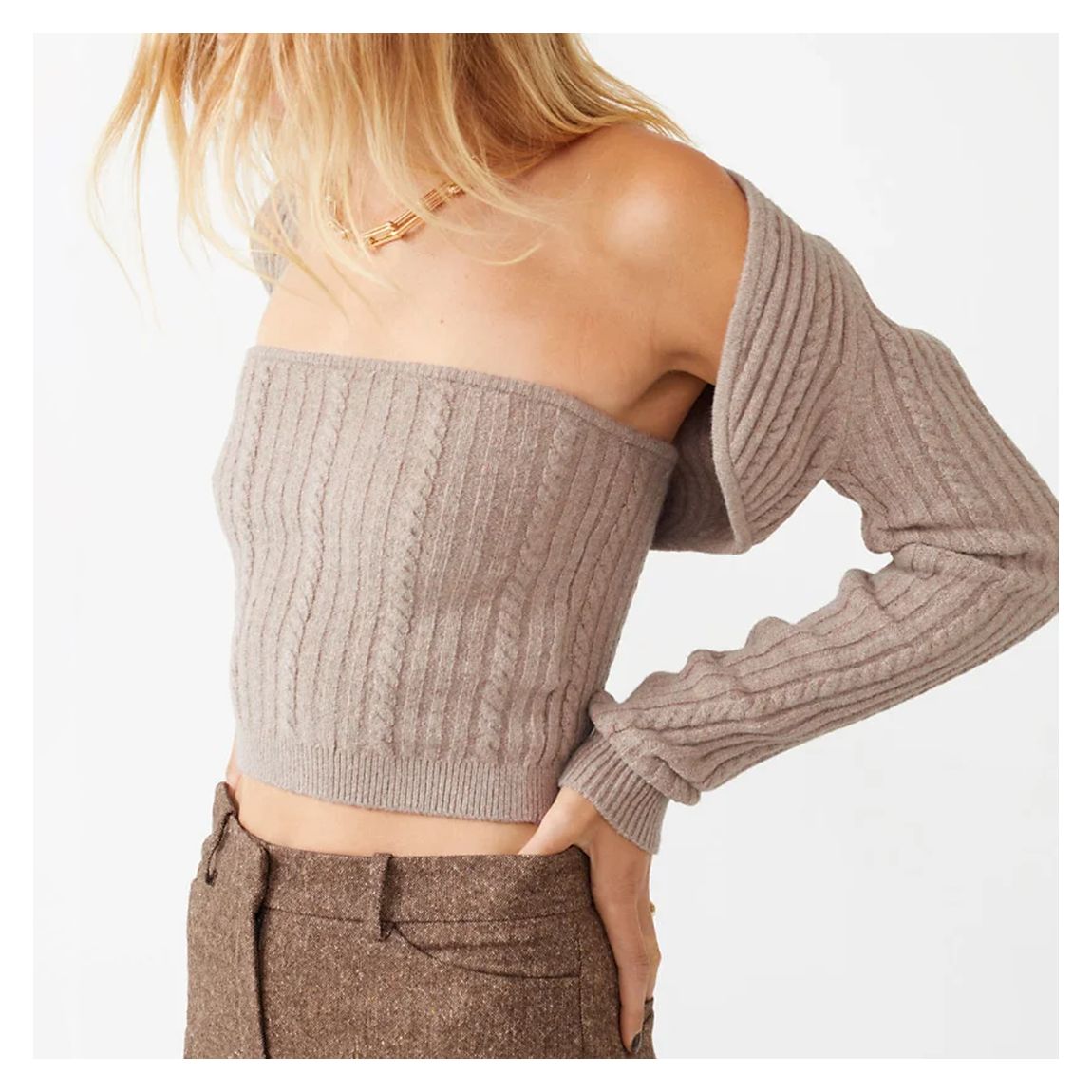 Beige Joanna Bandeau Top main product photo