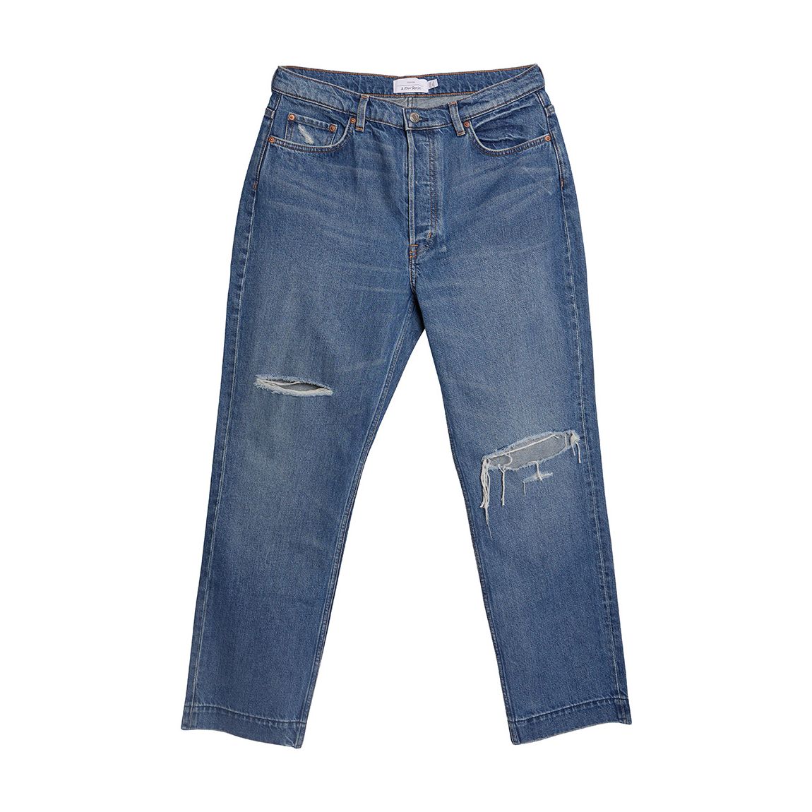 Mid Blue Distressed Jeans main product photo