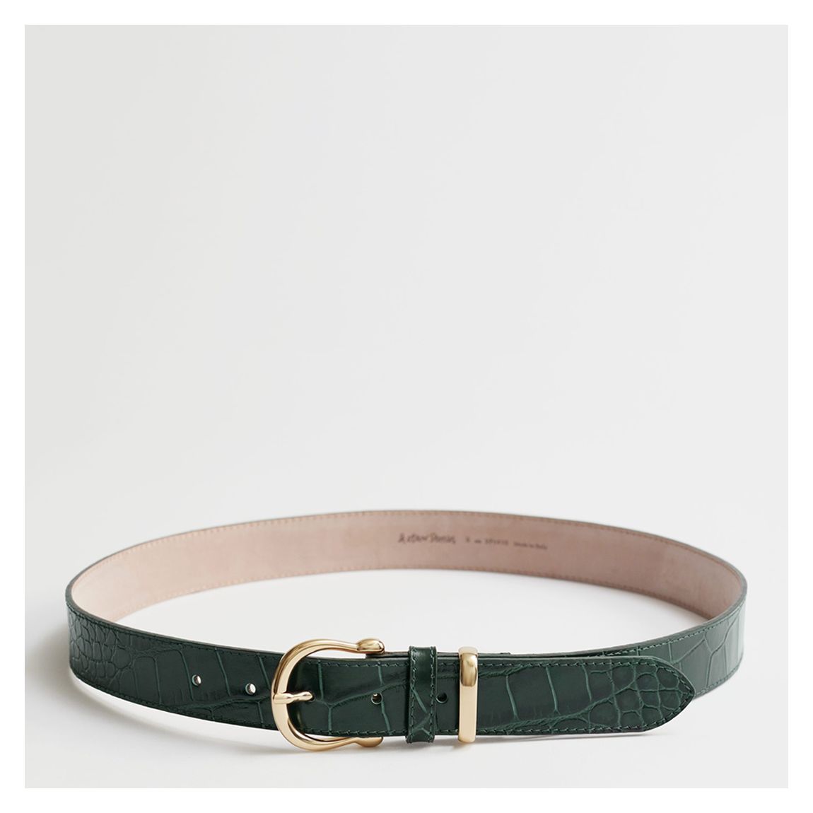 Green George Croco Leather Belt main product photo