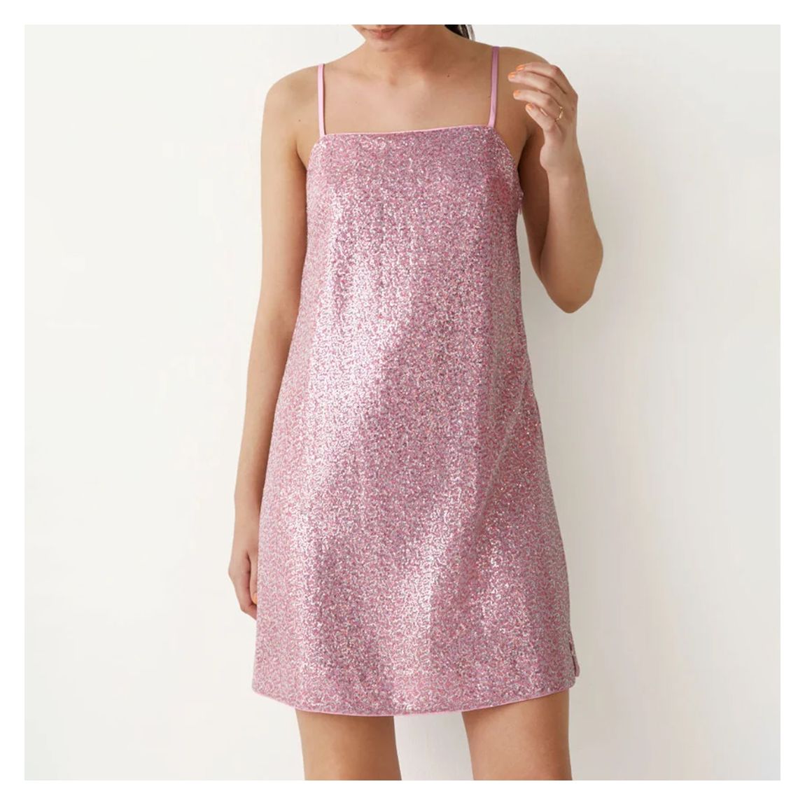 Pink Maelys Sequin Dress main product photo