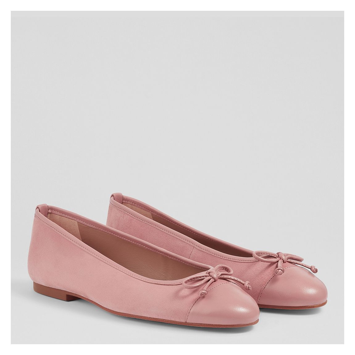 Pink Suede Kara Flat Shoes main product photo
