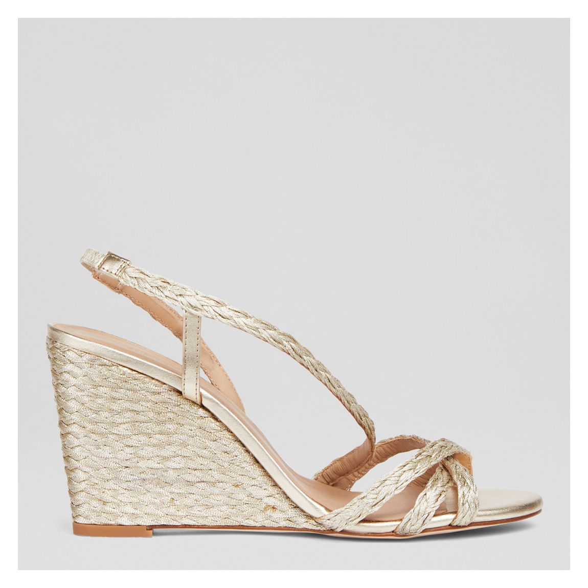 Gold Shiela Rope Wedge Sandal main product photo