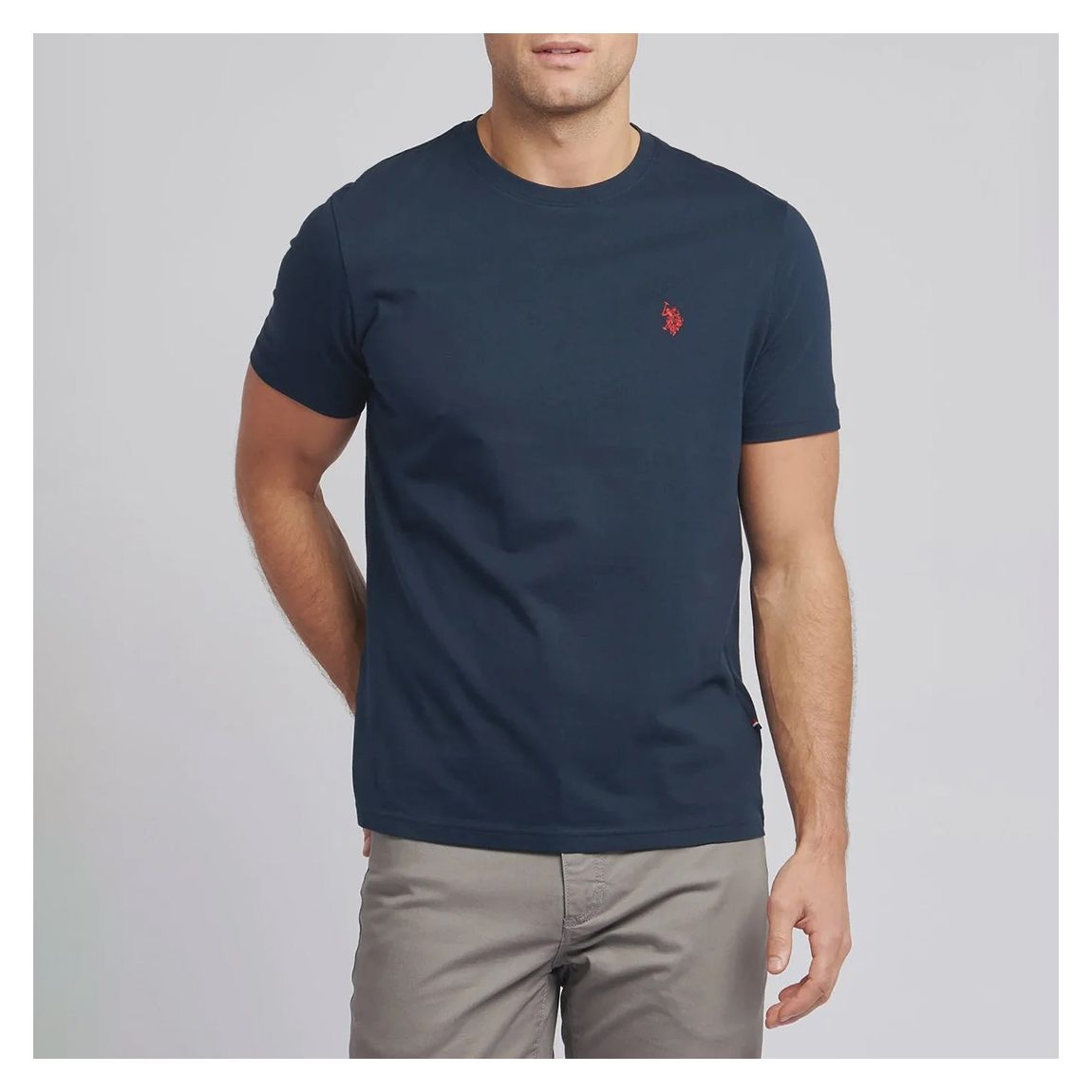 Dark Navy Crew Neck Cotton Tee main product photo