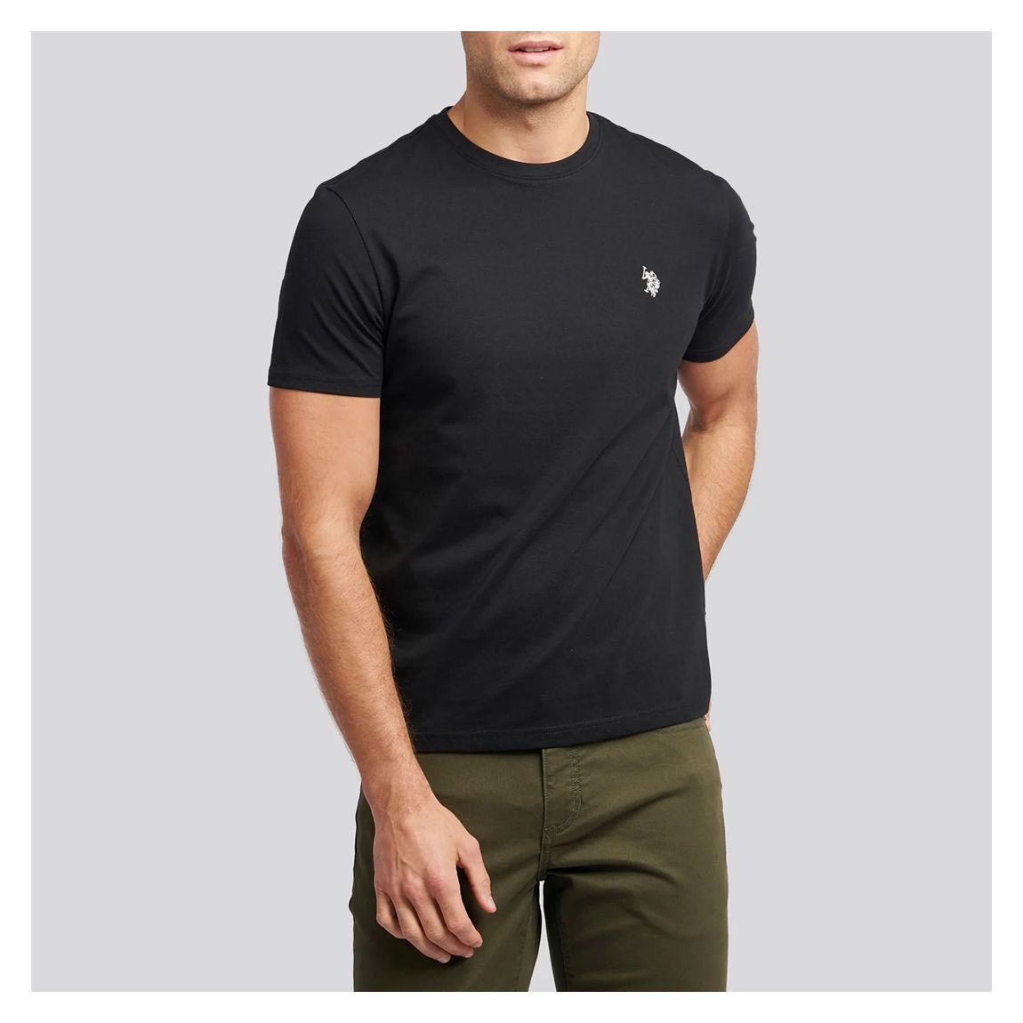 Black Crew Neck Cotton Tee main product photo
