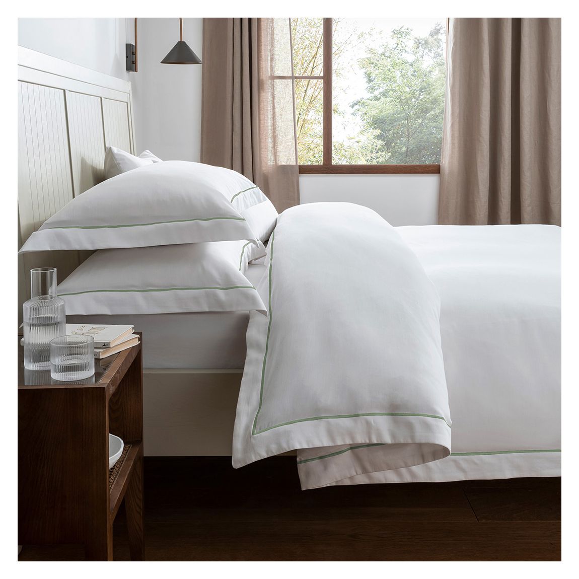 Regent Superking Duvet Cover Set, Sage main product photo