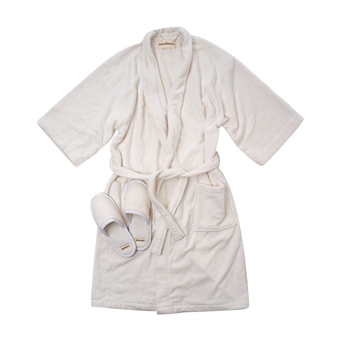 The Robe & Slipper Set, Antique White main product photo