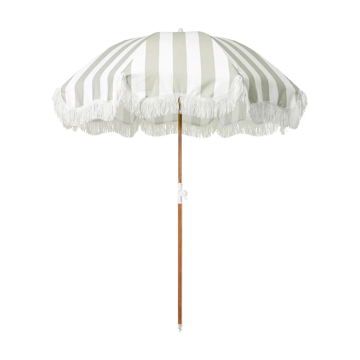 Holiday Beach Umbrella, Sage Capri Stripe main product photo