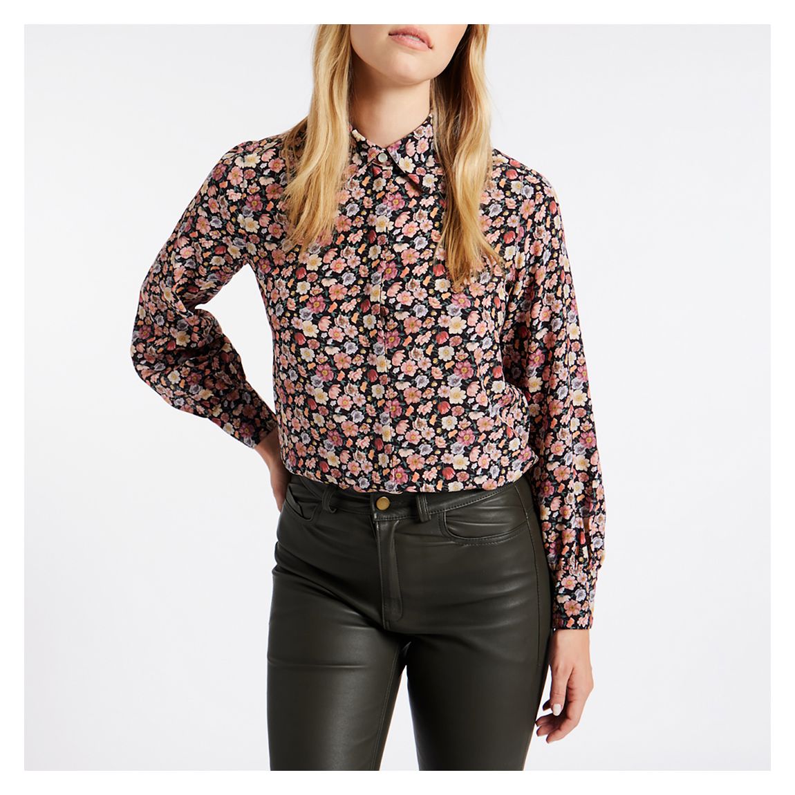 Multi Floral Liberty Silk Shirt main product photo