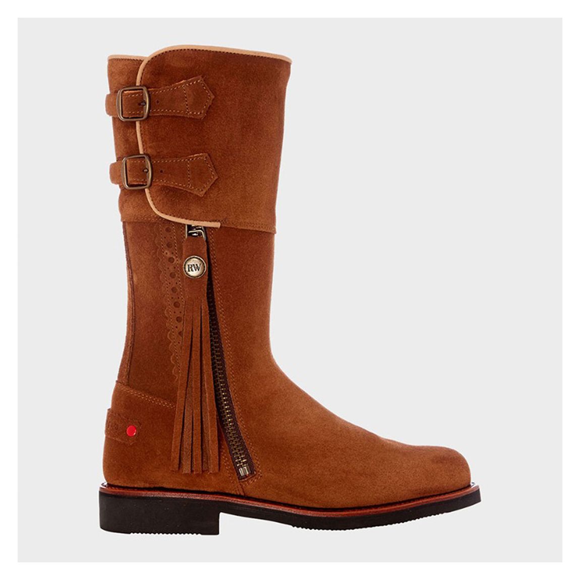 Brown Whisky Suede Biker Boot main product photo