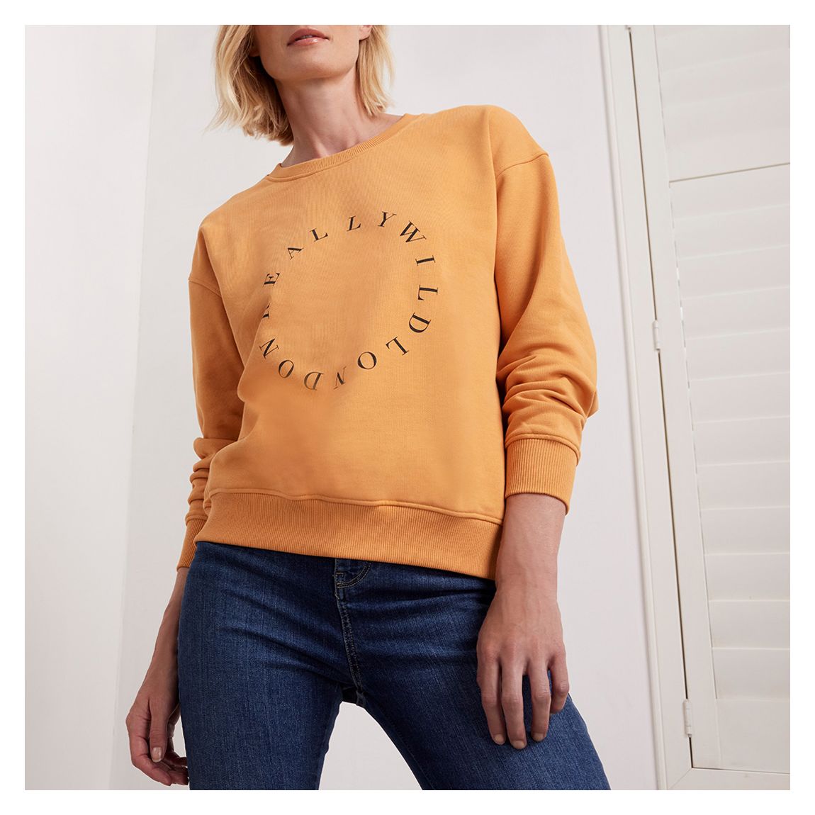 Orange Organic Cotton Sweatshirt main product photo