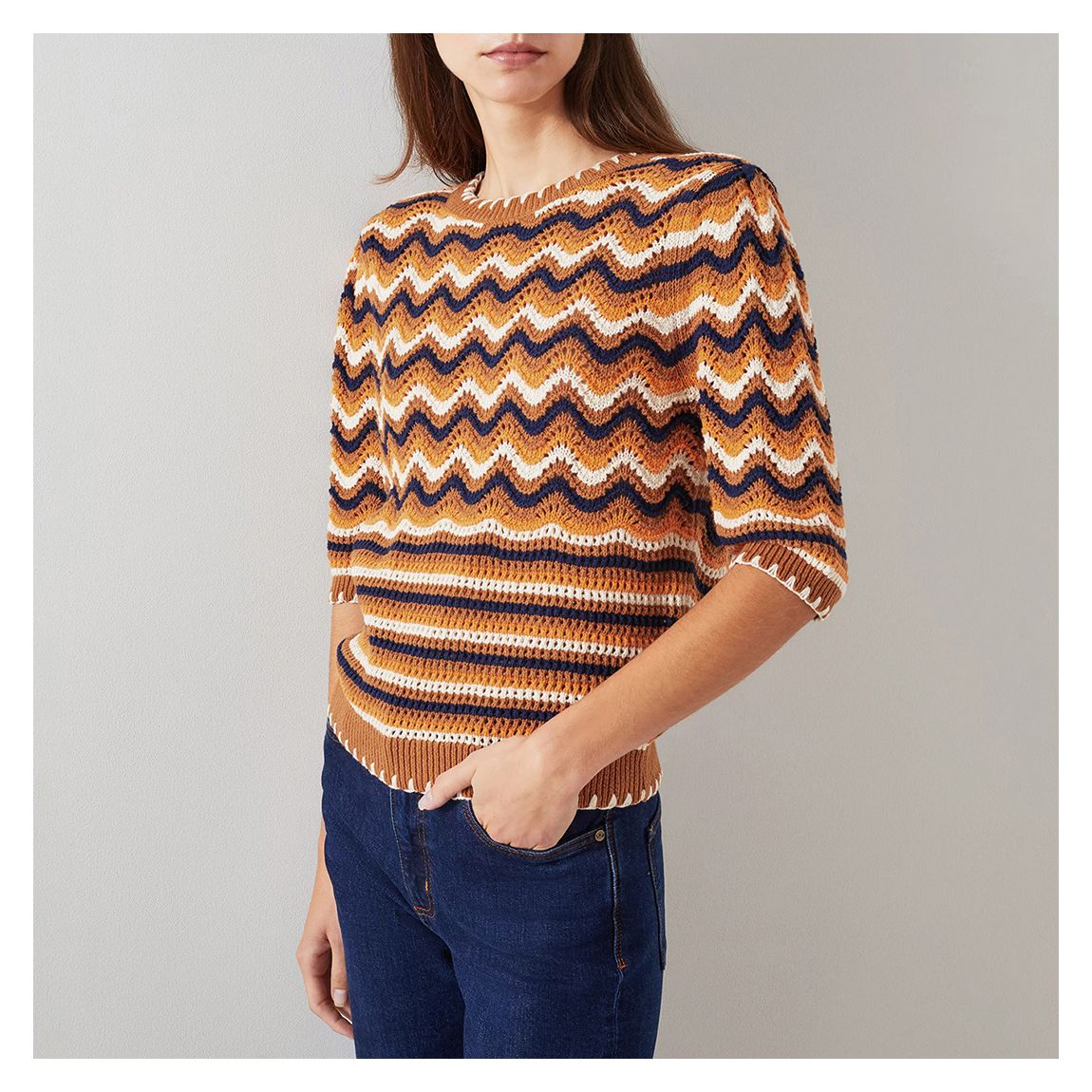 Orange Soni Cotton Top main product photo