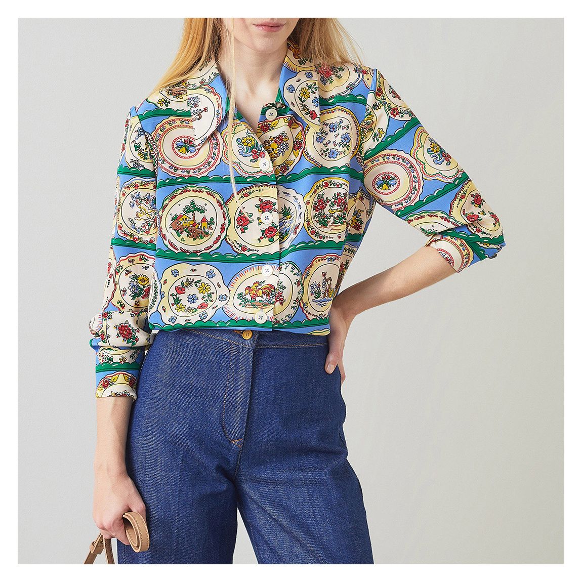 Multi Erica Silk Shirt main product photo