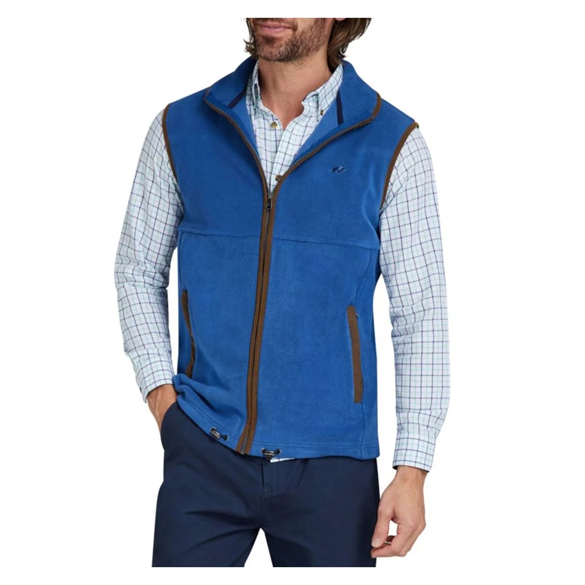 Blue Fleece Gilet main product photo