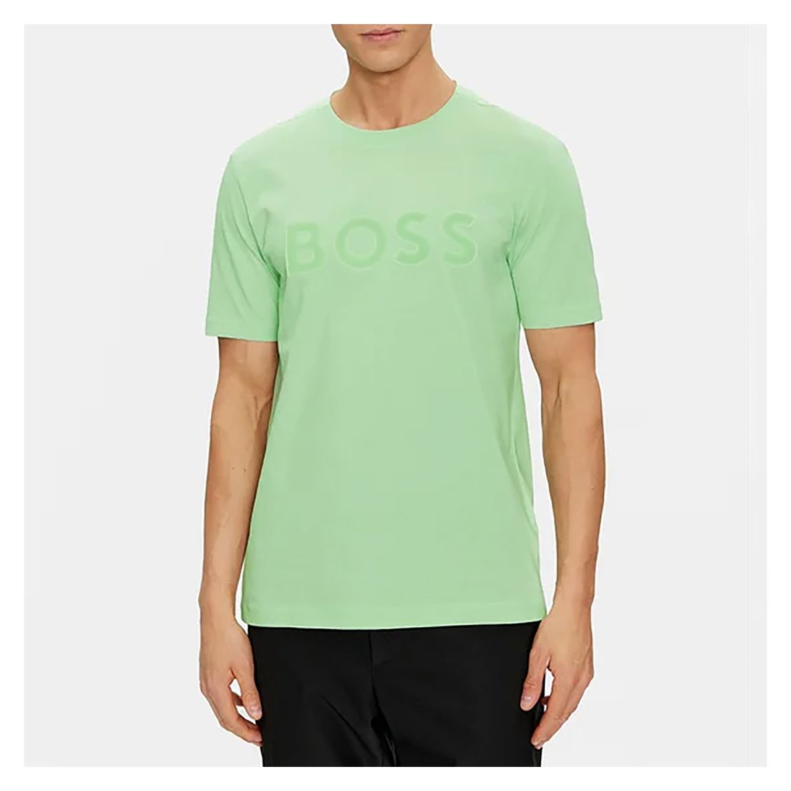 Light Green Regular Fit Cotton T-Shirt main product photo