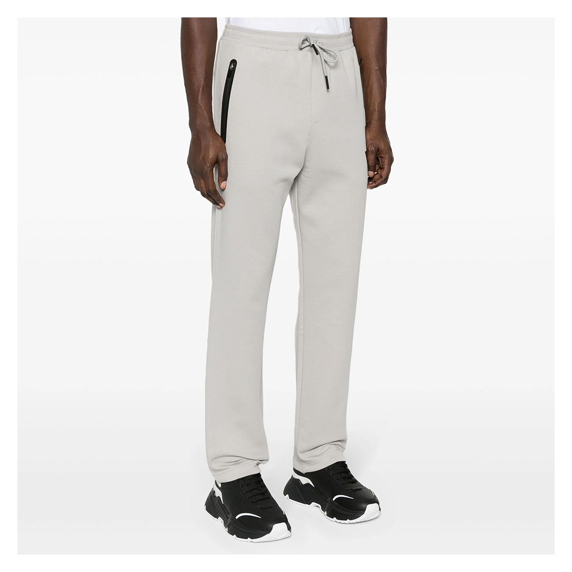 Grey Cotton Blend Joggers main product photo