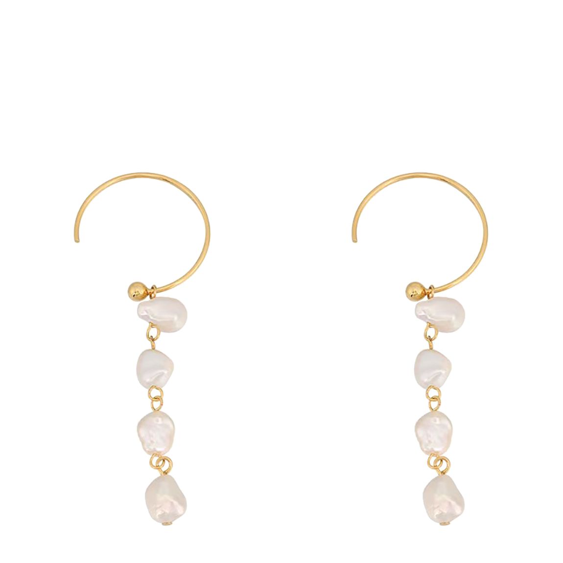 Gold Silver Dew Earrings main product photo